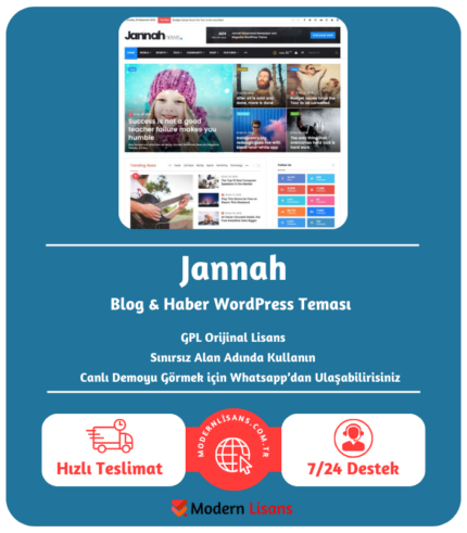 Jannah – Blog & Haber WordPress Teması