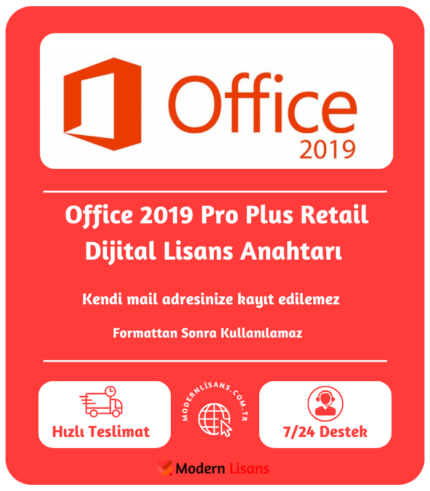 Office 2019 Pro Plus Retail Dijital Lisans Anahtarı