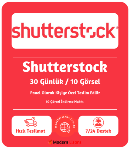Shutterstock (30 Günlük) / (10 Görsel)